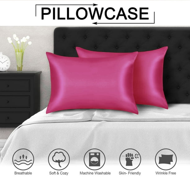 Details about   1pc Super Soft Silky Satin Body Pillowcases Long Bedding Pillow Cover 20x54inch